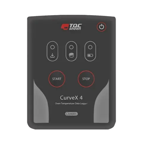 Data Logger de Temperatura de Forno CurveX 4 com Certificado de Calibração e Acessórios Essenciais