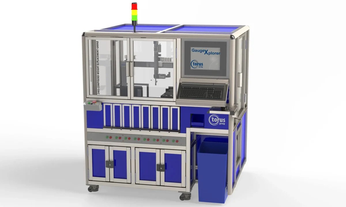 Medidor Automático de Peso e Posicionamento de Composto em Shells de Bebidas Z403