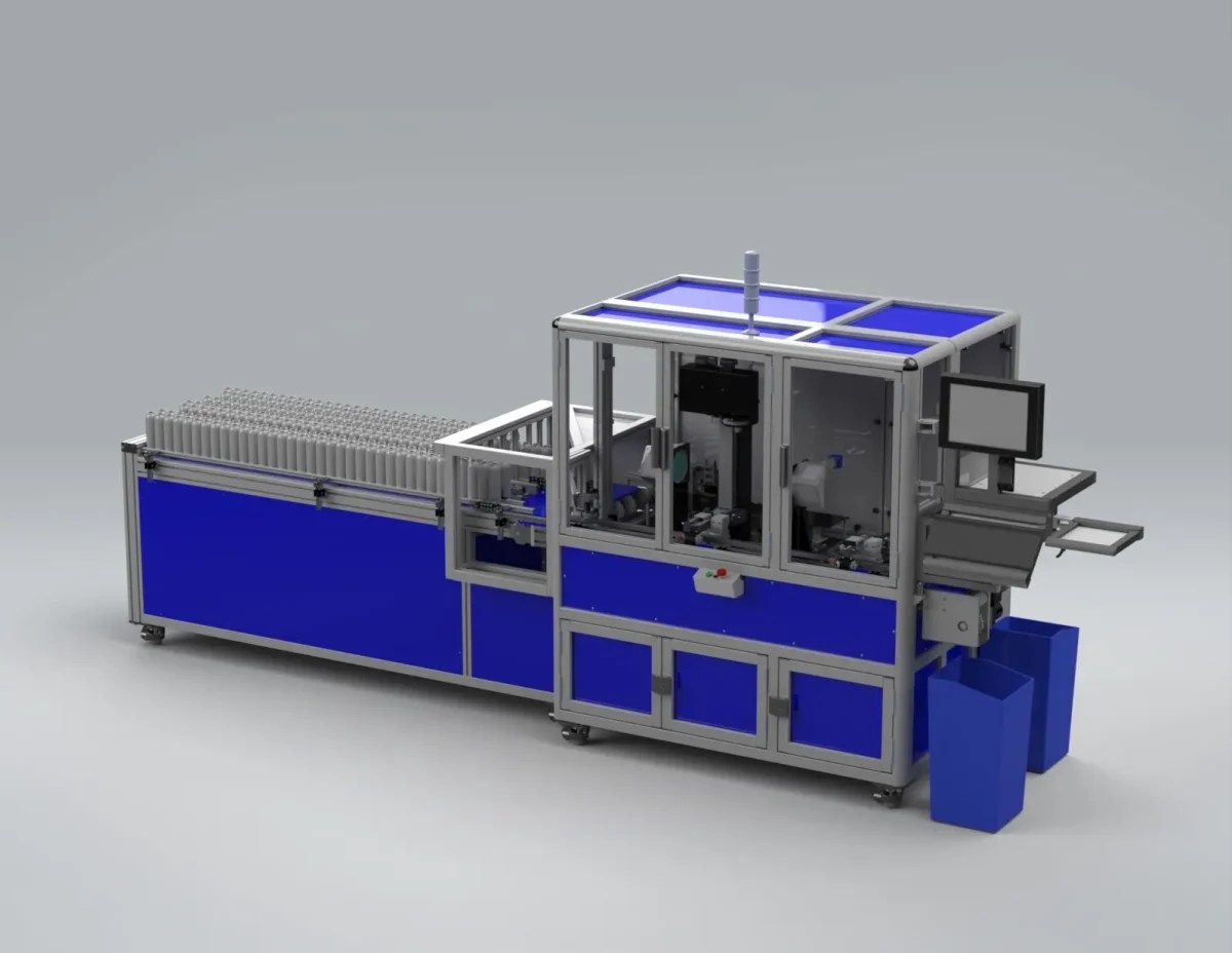 Calibrador Automático de Inspeção de Latas de Aerossol Acabadas Z702